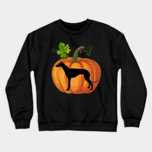 Greyhound in pumpkin Crewneck Sweatshirt